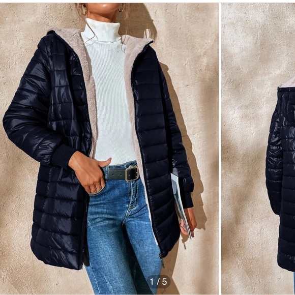Shein Puffer Coat - Picture 2 of 8